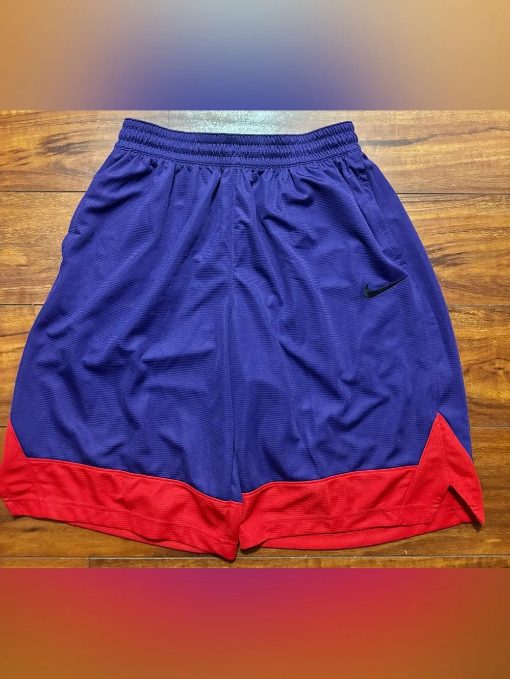 Nike Dri-fit Icon Men’s Purple/ Red Shorts sz L NWOT